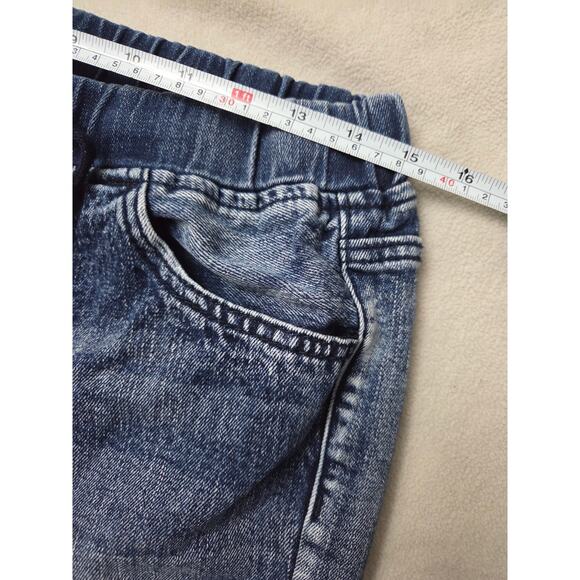 YMI Dream Small Stretch Easy Fit Distressed Denim Shorts Dark Blue - Picture 6 of 8